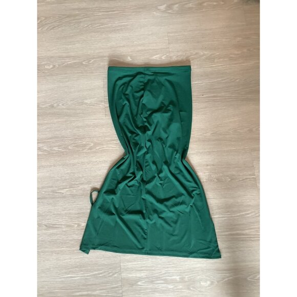 Shein Green Front-Slit Straight Pencil Skirt Women's Size M/L - Picture 2 of 3